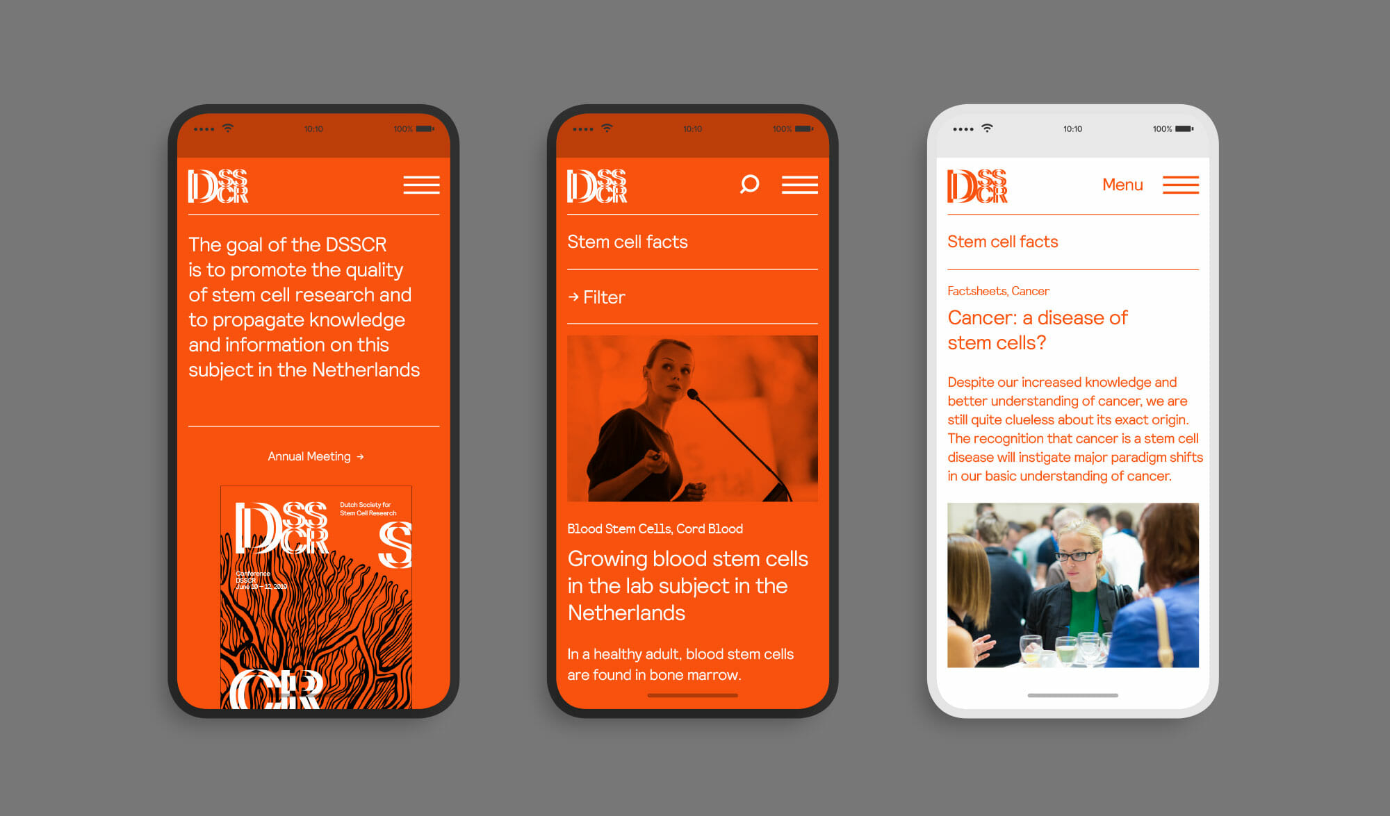 DSSCR website mobile