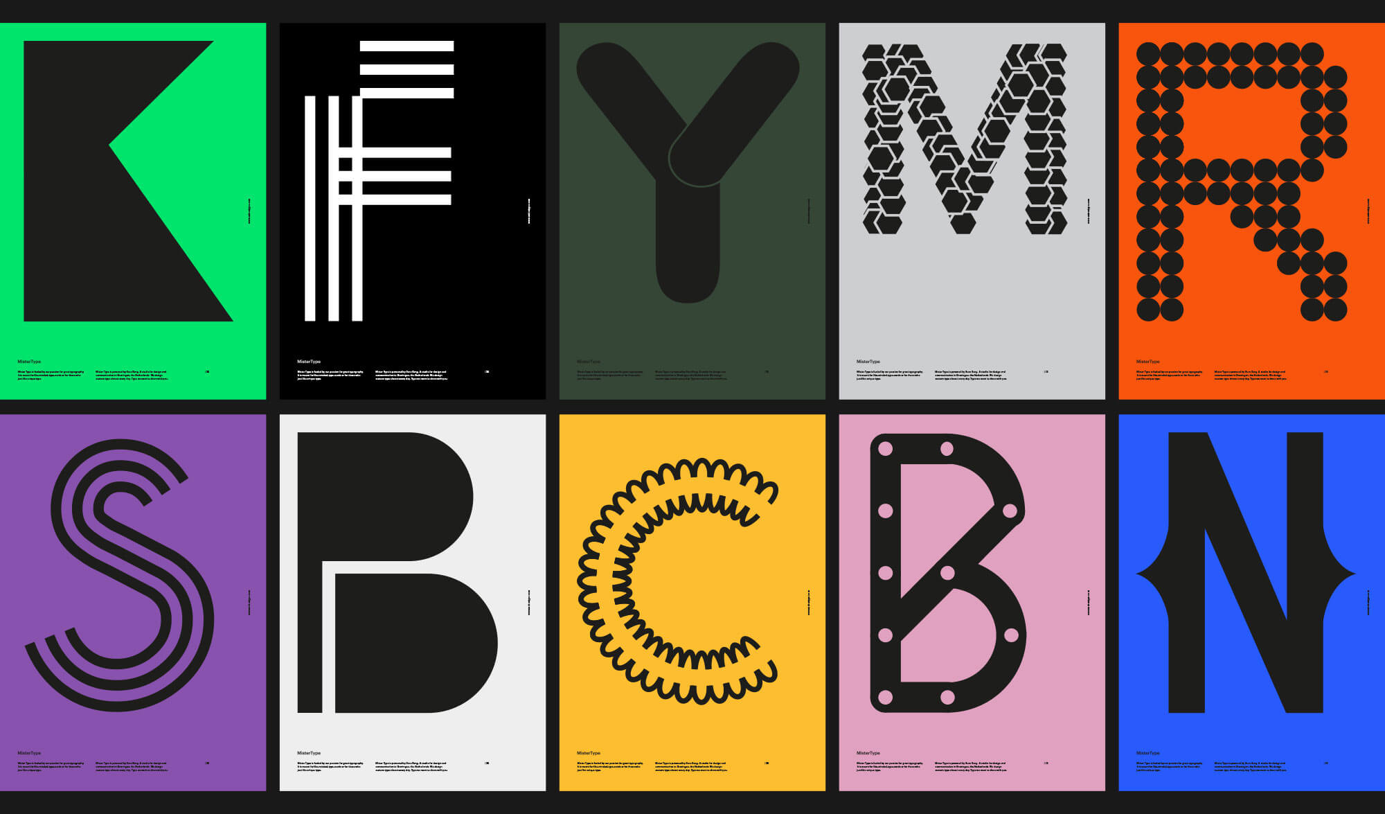 MISTERTYPE poster series