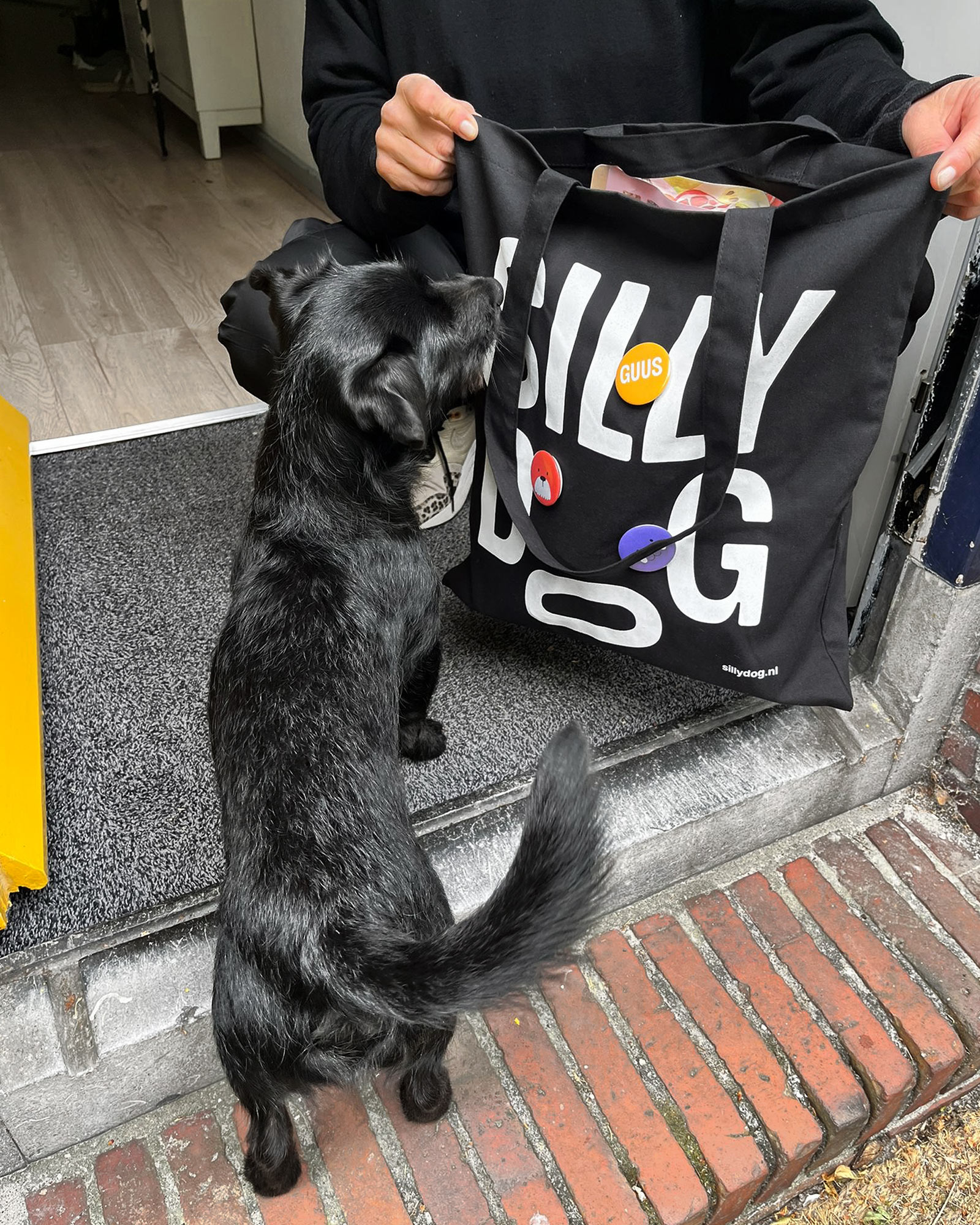 Silly Dog Totebag Staand