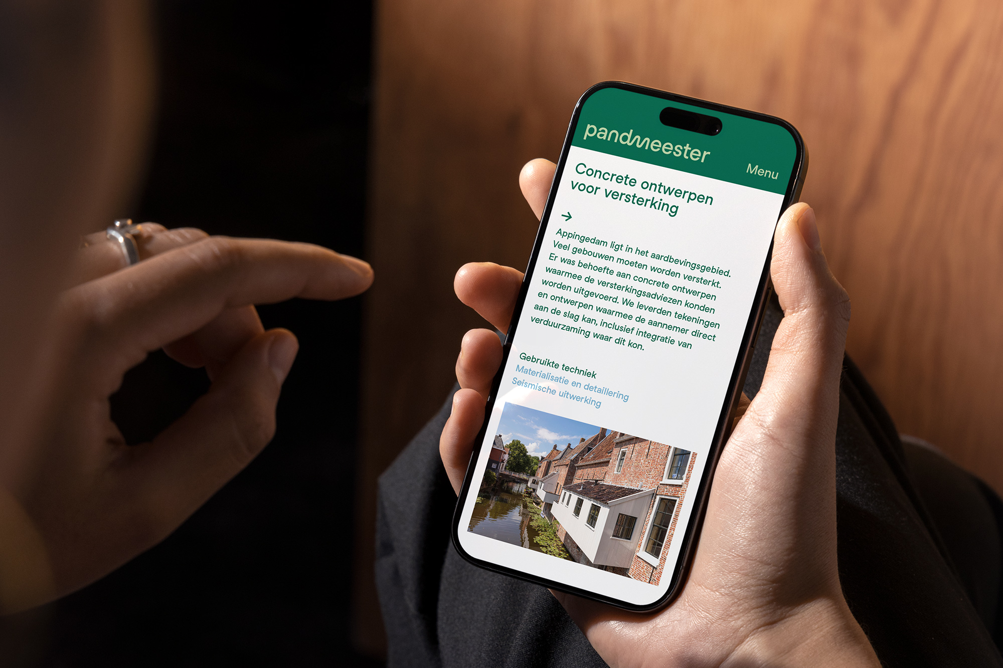 Pandmeester Mobile Website