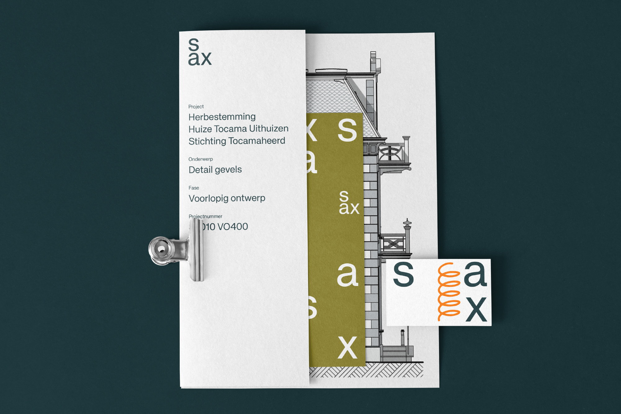 SAX Architecten Stationery