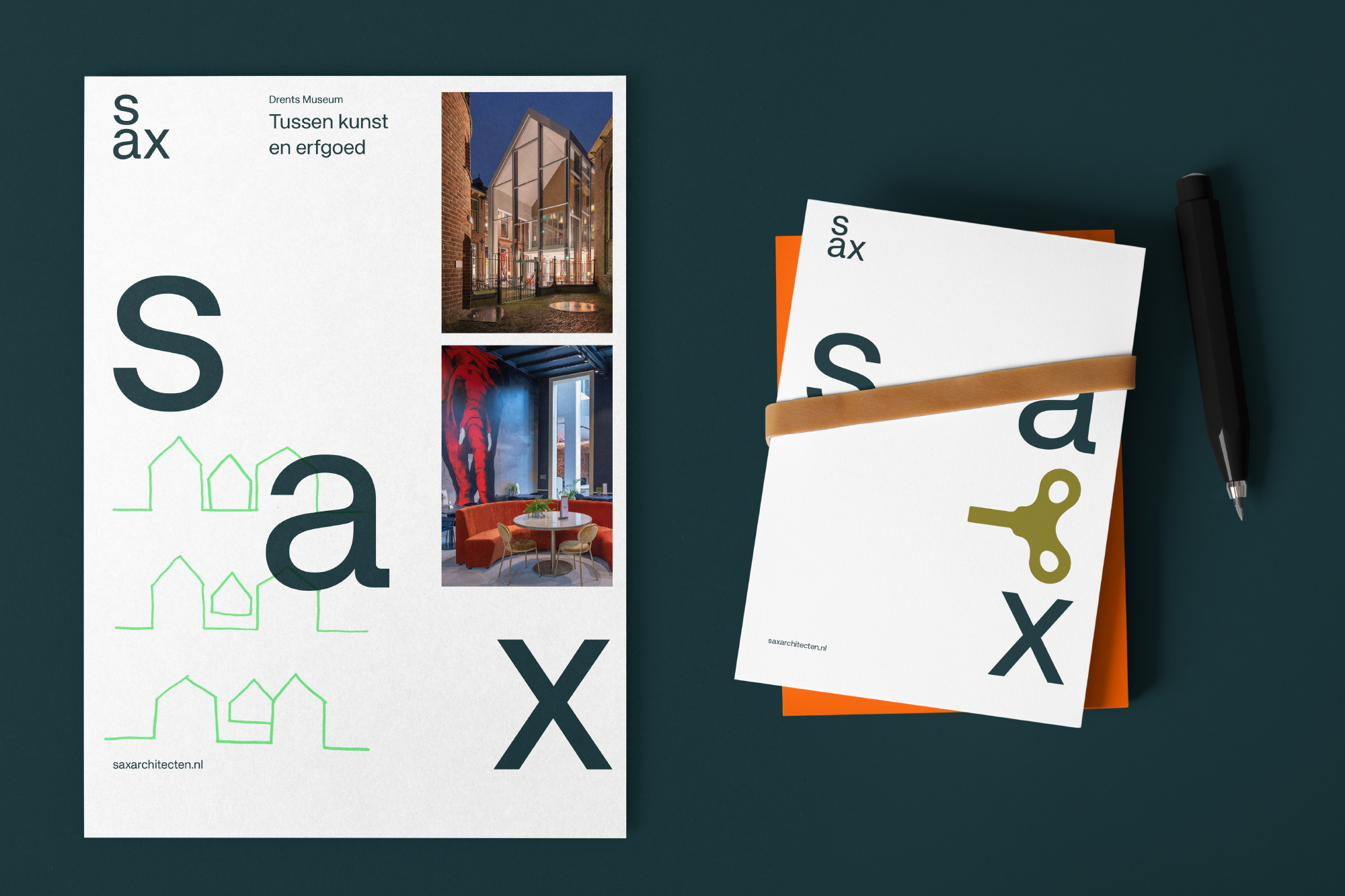 SAX Architecten Werkblad kaart