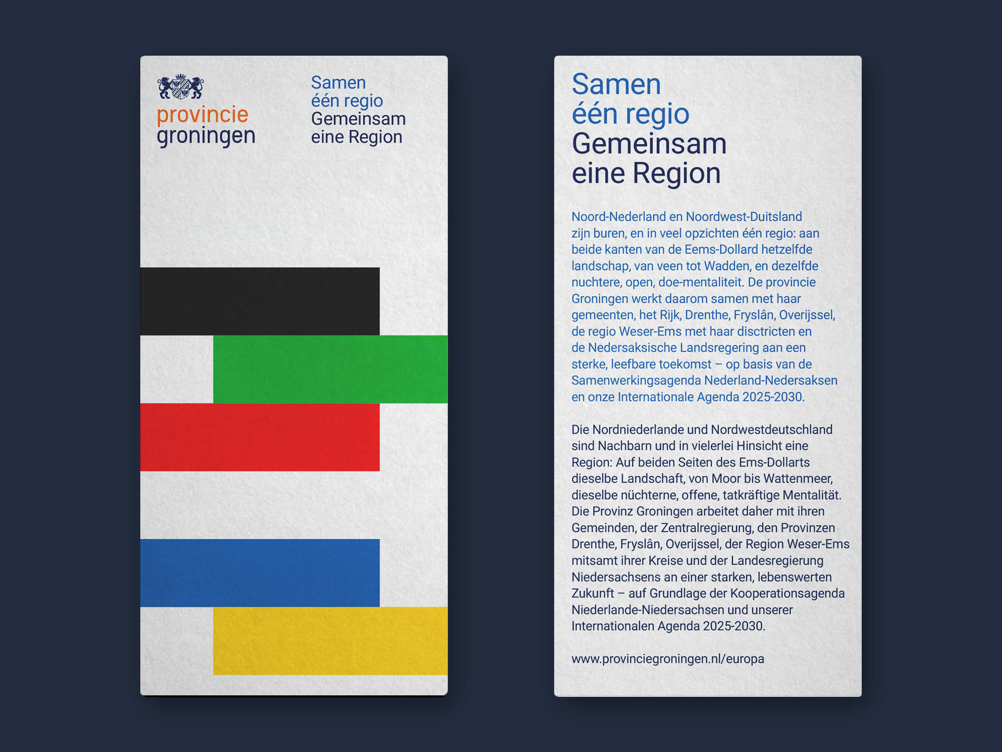 Voorzijde Achterzijde Provincie Groningen Brochure